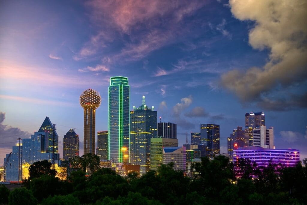 Dallas Texas Skyline of Downtown