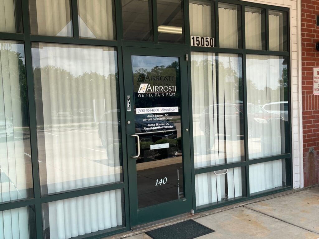 View of the front door at Airrosti Fairfield Village